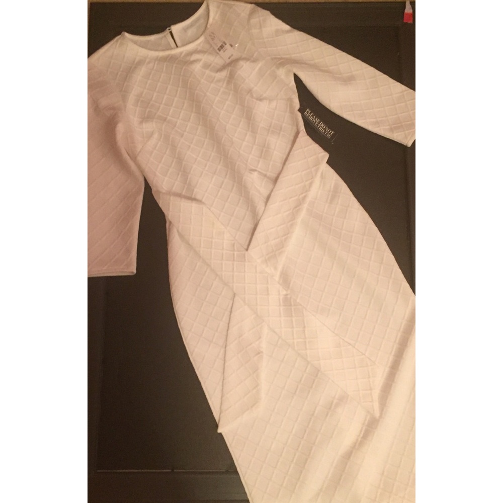 New York & Company Quilted Tie-Front Sheath Dress - Picture 2 of 2